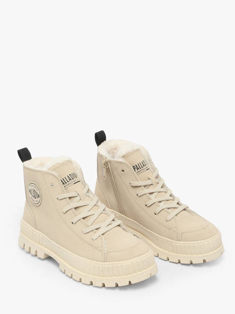 Enkellaarsjes Uit Leder Palladium Beige women 74353210 ander zicht 2